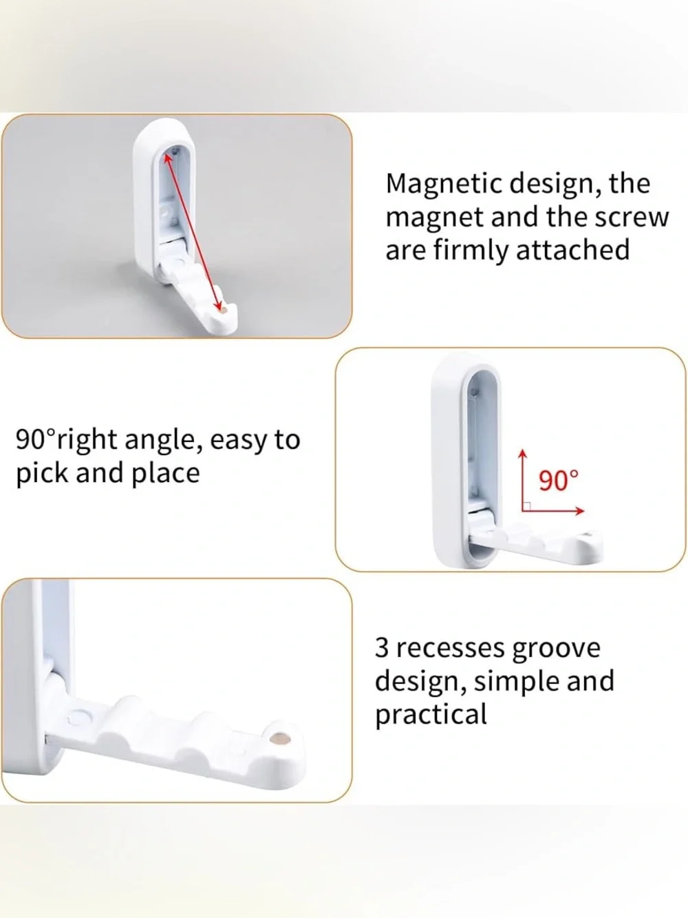 Space Saving Folding Wall Hooks